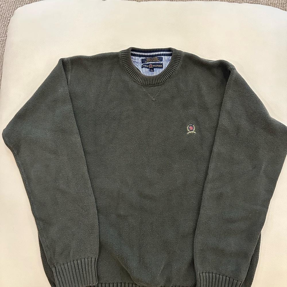 Vintage Tommy Hilfiger Olive Crewneck Sweater